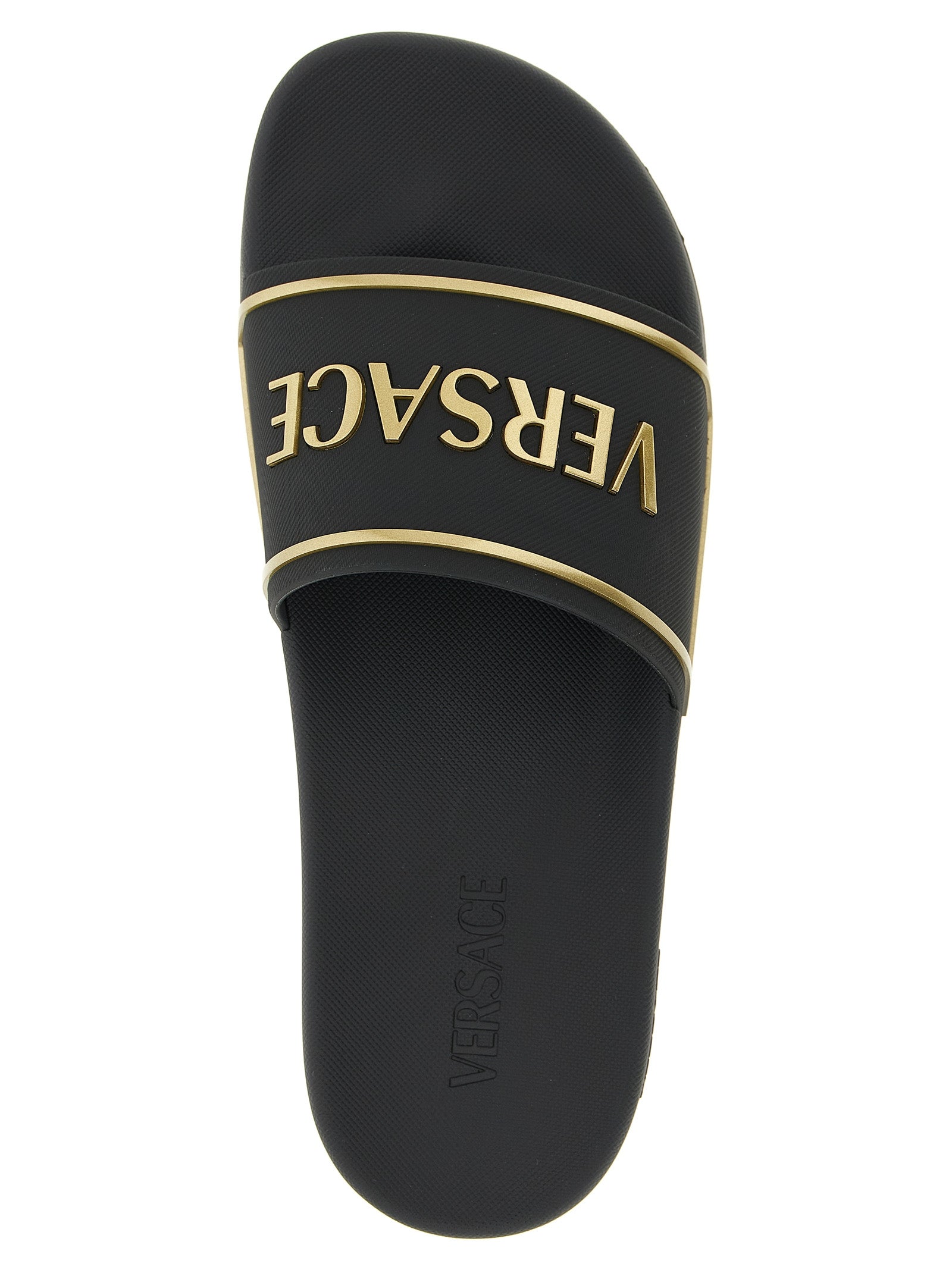 Black Polyurethane Slides
