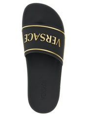 Black Polyurethane Slides