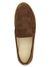 Brunello Cucinelli Brown Calfskin Slip-On Loafers