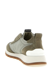 Brunello Cucinelli Bicolor Polyester Athletic Sneakers