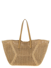 Beige Polyamide Shoulder Bag