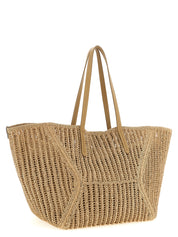 Beige Polyamide Shoulder Bag