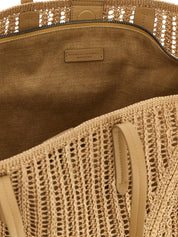 Beige Polyamide Shoulder Bag