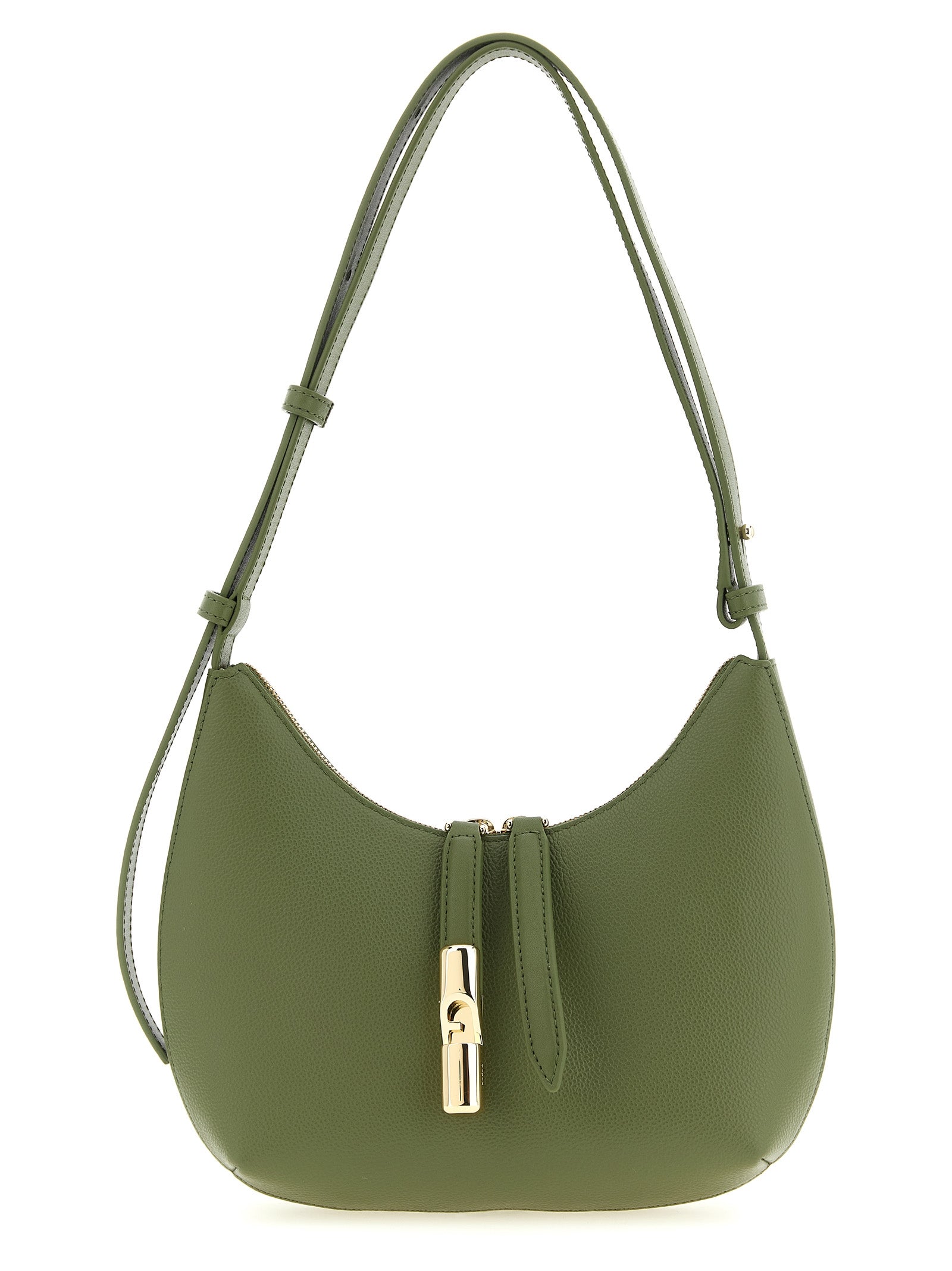 Bicolor Calfskin Shoulder Bag