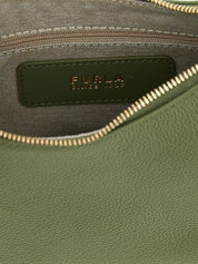 Bicolor Calfskin Shoulder Bag