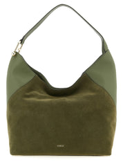 Bicolor Calfskin Shoulder Bag
