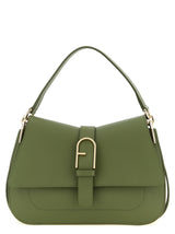 Bicolor Calfskin Shoulder Bag