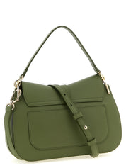 Bicolor Calfskin Shoulder Bag