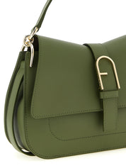 Bicolor Calfskin Shoulder Bag