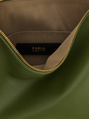 Bicolor Lamb Leather Shoulder Bag