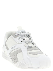 White Calfskin Athletic Sneakers