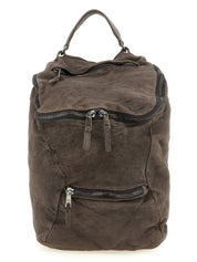 Brown Lamb Leather Backpack
