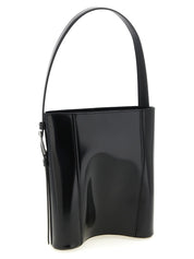 Black Cowhide Shoulder Bag
