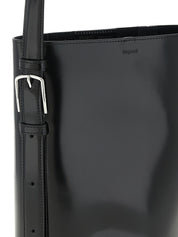 Black Cowhide Shoulder Bag