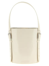 Beige Cowhide Shoulder Bag