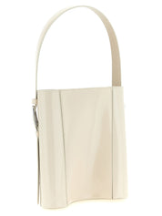 Beige Cowhide Shoulder Bag