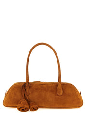 Brown Calfskin Shoulder Bag