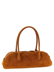 Brown Calfskin Shoulder Bag