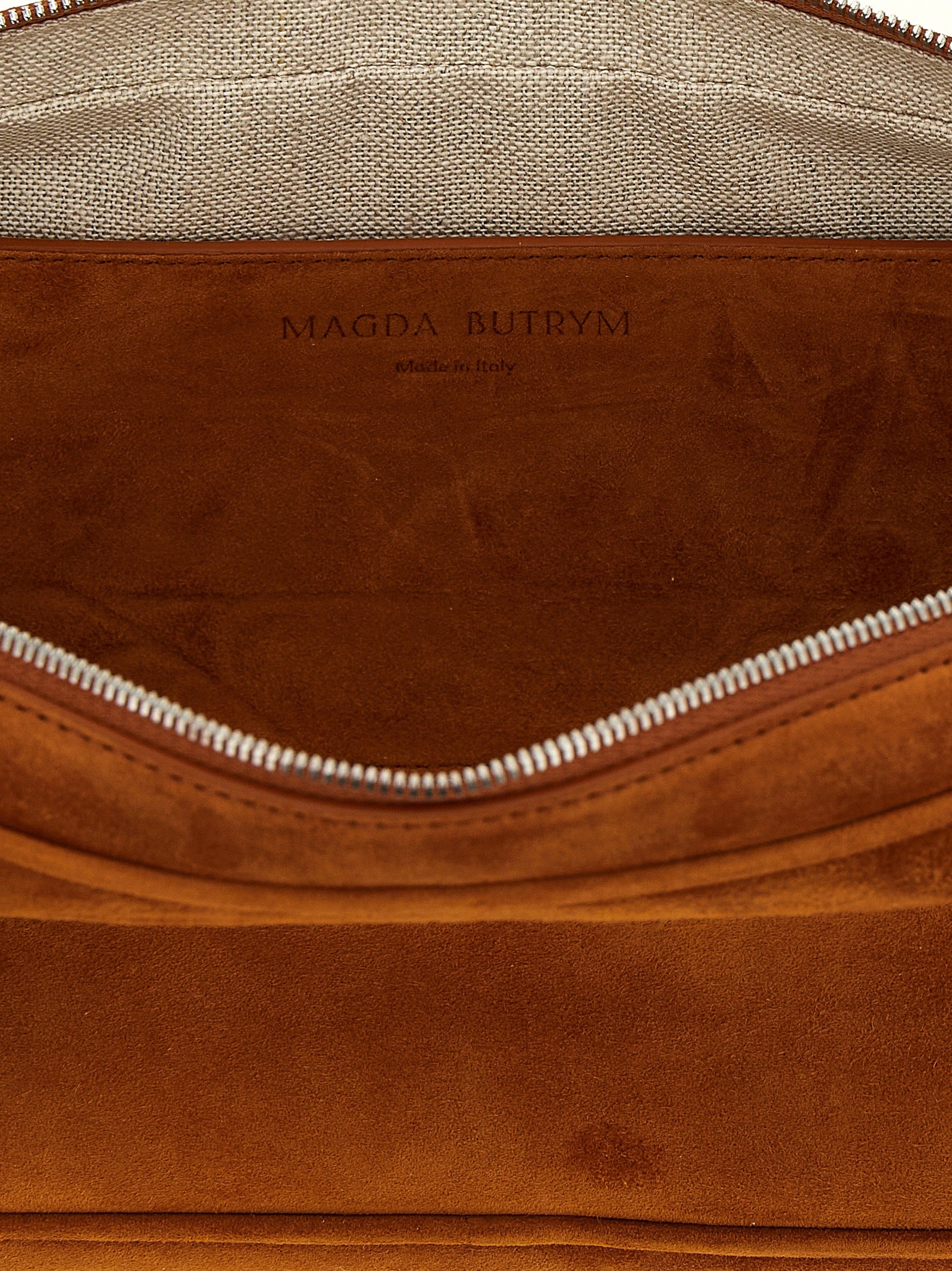 Brown Calfskin Shoulder Bag