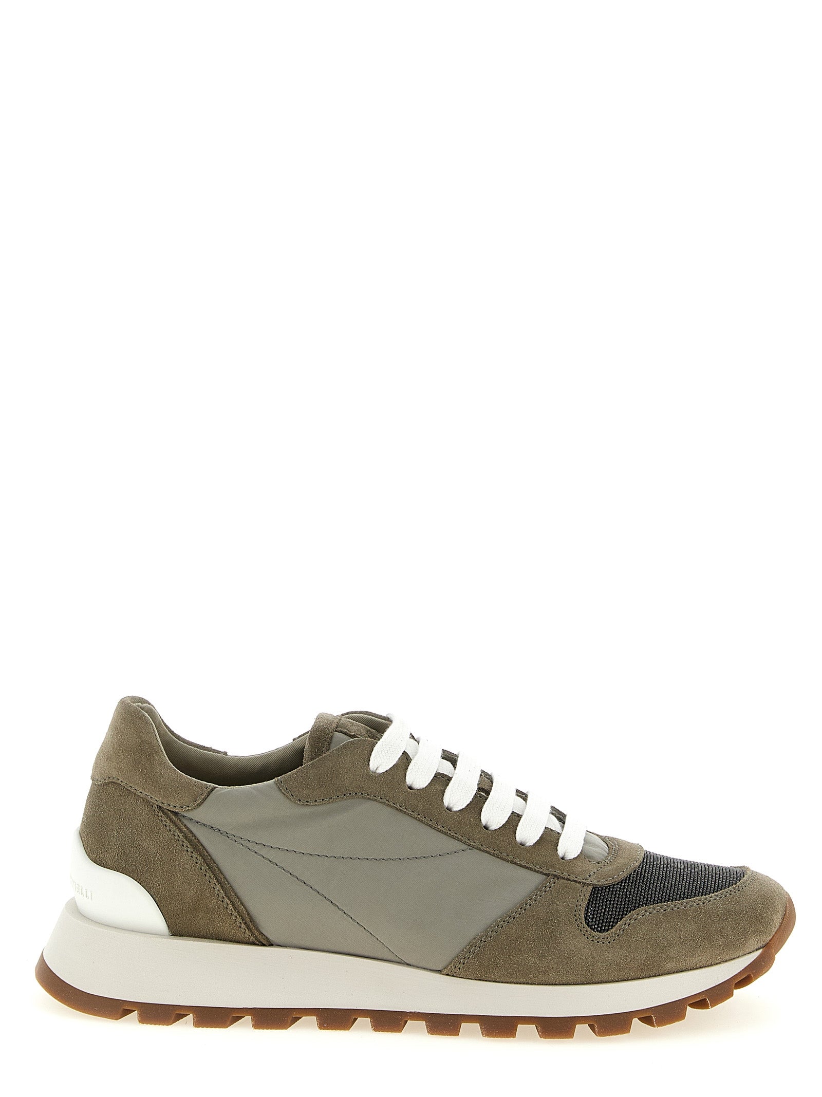 Brunello Cucinelli Bicolor Polyester Athletic Sneakers