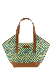 Bicolor Polyamide Tote Bag