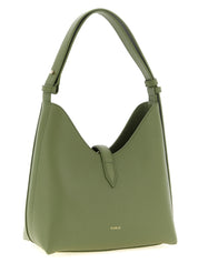 Bicolor Calfskin Shoulder Bag