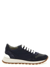 Brunello Cucinelli Blue Polyester Athletic Sneakers