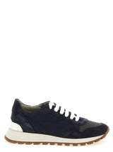 Brunello Cucinelli Blue Polyester Athletic Sneakers