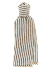 Brown Linen Scarf