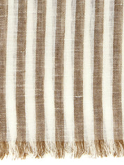 Brown Linen Scarf