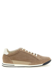 Brunello Cucinelli Beige Calfskin Low Top Sneakers