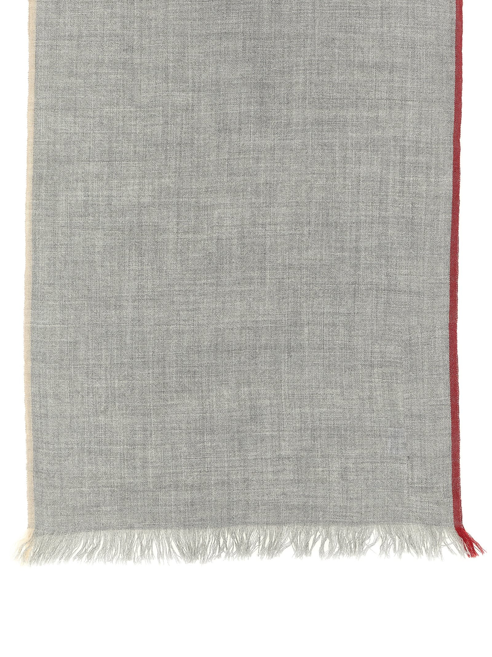 Gray Virgin Wool Scarf