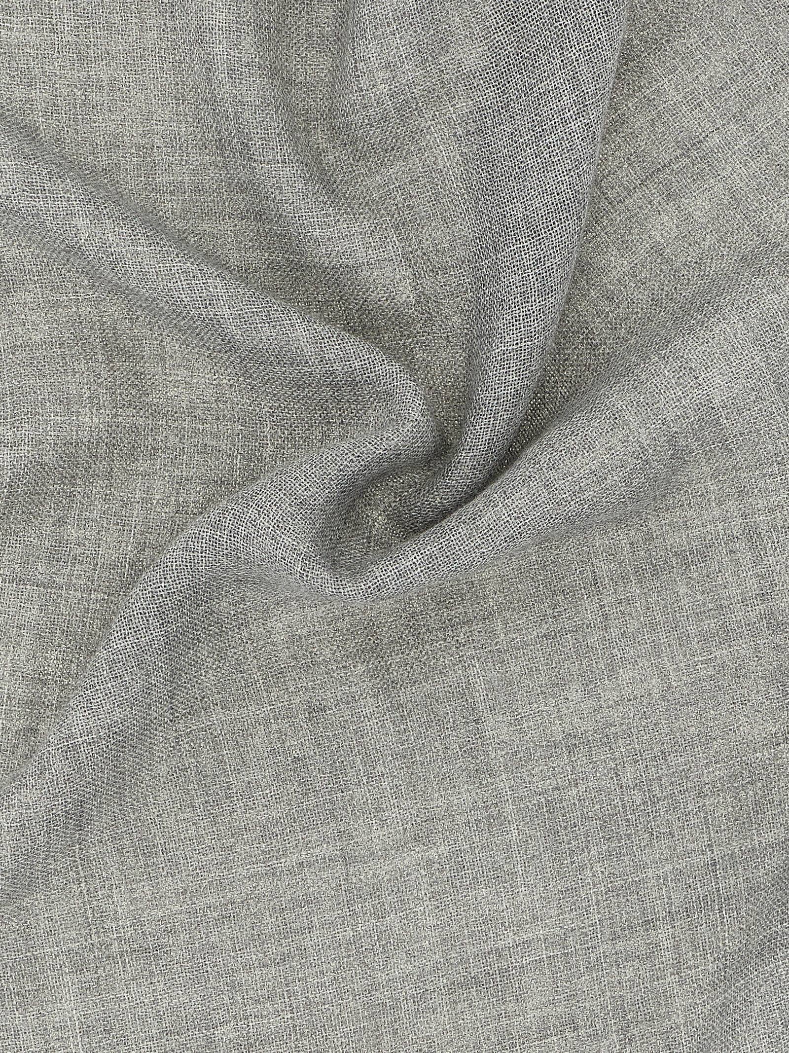 Gray Virgin Wool Scarf