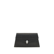 Black Calf Leather Bos Taurus Clutch Bag