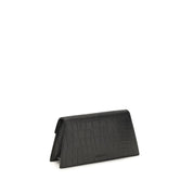 Black Calf Leather Bos Taurus Clutch Bag