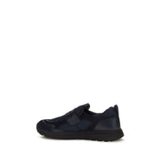 Prada Blue Calf Leather Bos Taurus Athletic Sneakers