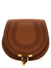Brown Lamb Leather Crossbody Bag
