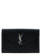 Saint Laurent Black Calfskin Clutch Bag