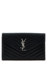 Saint Laurent Black Calfskin Clutch Bag