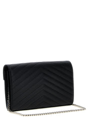 Saint Laurent Black Calfskin Clutch Bag
