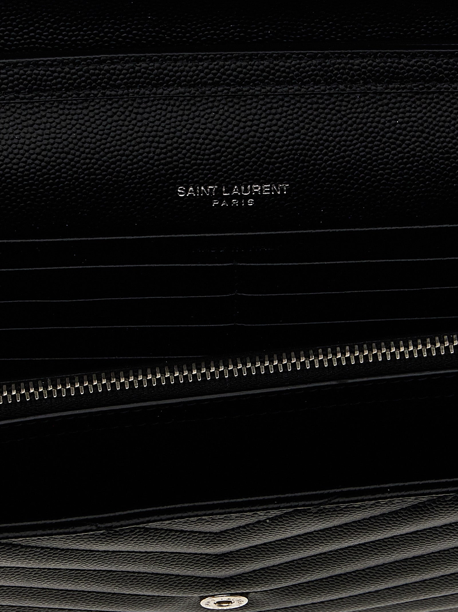 Saint Laurent Black Calfskin Clutch Bag