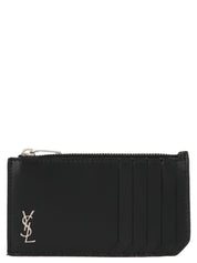 Saint Laurent Black Calfskin Cardholder
