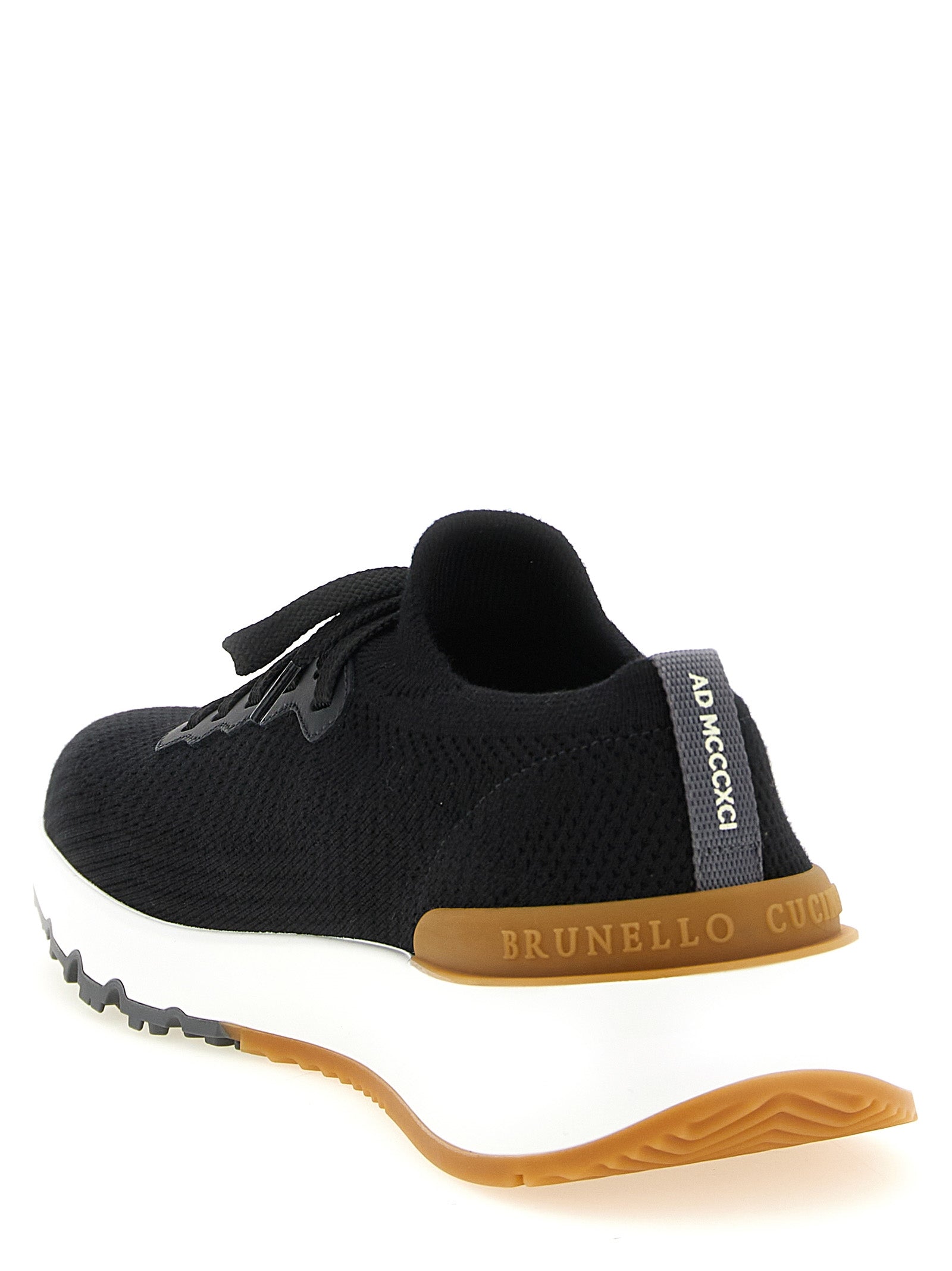 Brunello Cucinelli Black Polyethylene Athletic Sneakers