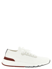 Brunello Cucinelli White Polyethylene Athletic Sneakers