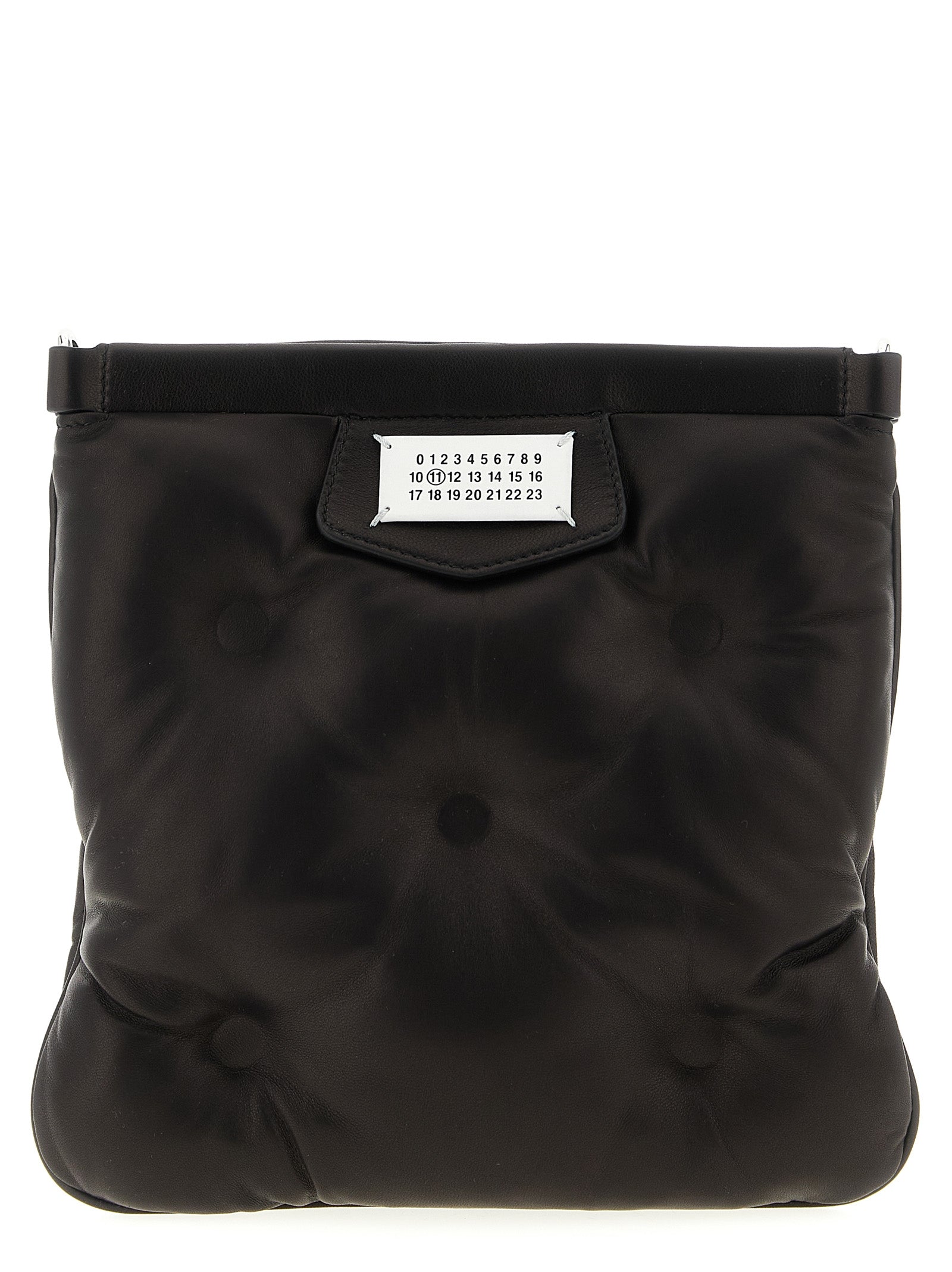 Black Lambskin Crossbody Bag