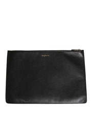Black #DGFamily Embellished Leather Clutch Borse Bag