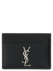 Saint Laurent Black Calfskin Cardholder