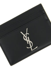 Saint Laurent Black Calfskin Cardholder