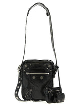 Black Lamb Leather Crossbody Bag