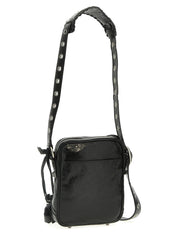 Black Lamb Leather Crossbody Bag